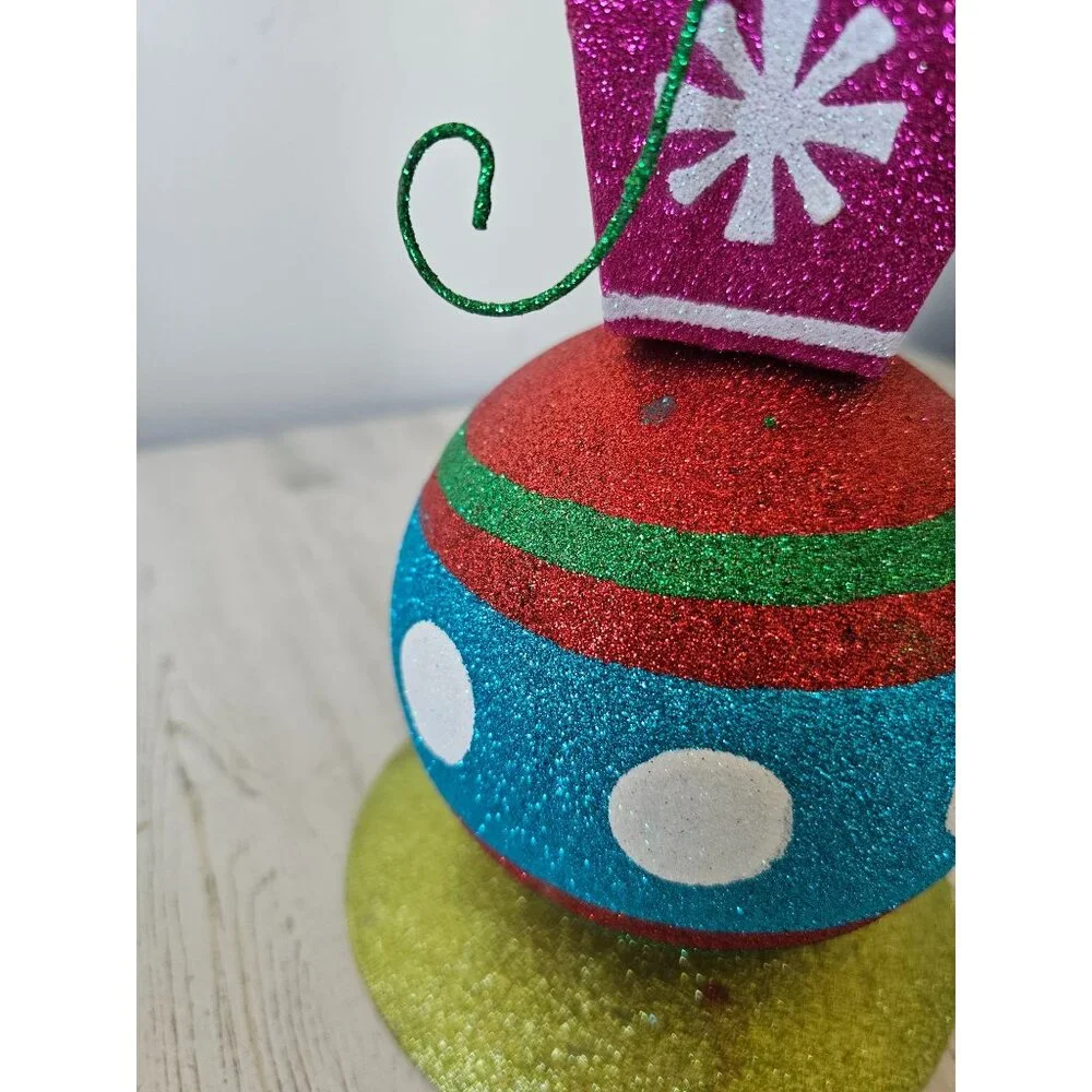 Pier 1 ornament glitter vintage rare Xmas decor centerpiece Bose‎